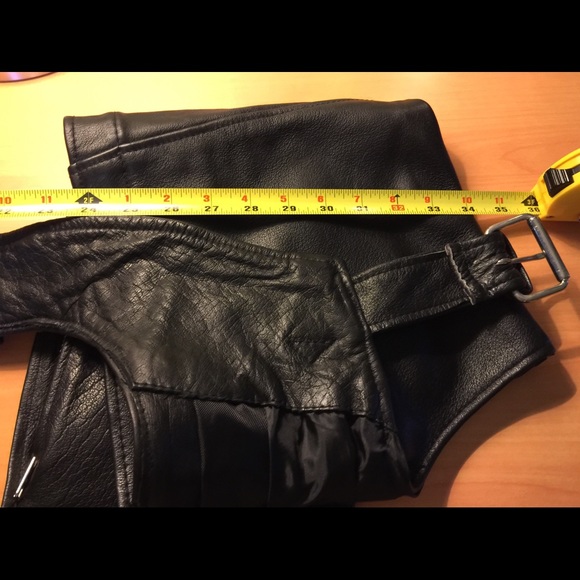 Leather Motorcycle Chaps - Picture 12 of 14
